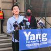At The Request Of Andrew Yang, "Vax Daddy" Takes The Public Stage In Washington Heights
